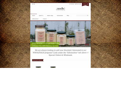 creeksidecandles.com snapshot