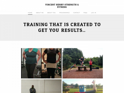 www.trainwithvincenthenry.com snapshot