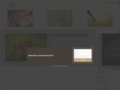 symmetricalsoul.com snapshot
