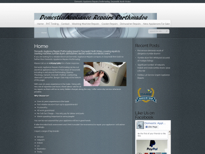 domesticappliancerepairsporthmadog.uk snapshot