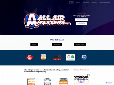 www.allairmasters.com snapshot