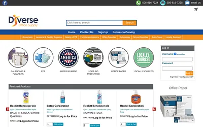 diverseofficesupply.com snapshot