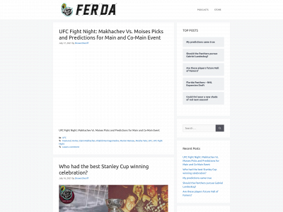 ferdasports.com snapshot
