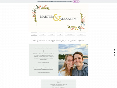 martinaochalexander.se snapshot