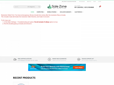 salezone.pk snapshot