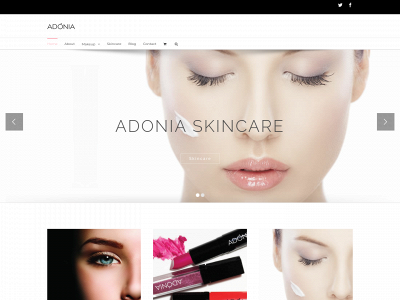 adoniacosmetics.com snapshot