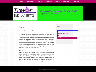 trevorfriendlytravel.com.au snapshot