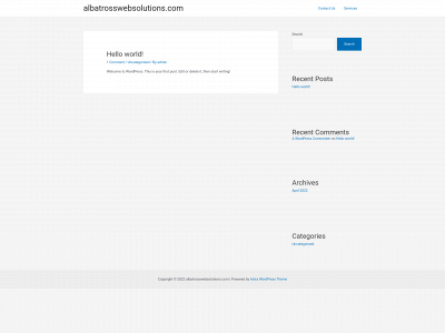 albatrosswebsolutions.com snapshot