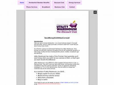 savemoneyonutilitiescornwall.co.uk snapshot
