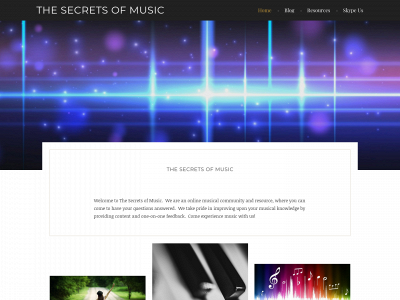 thesecretsofmusic.com snapshot