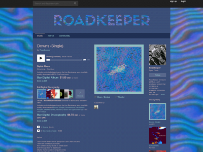 roadkeepermusic.com snapshot