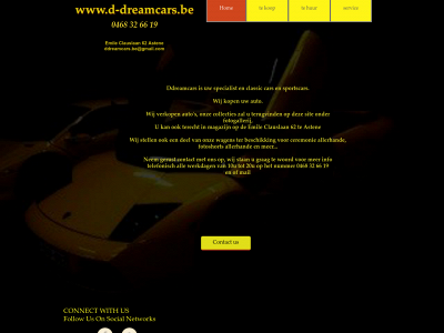 d-dreamcars.be snapshot