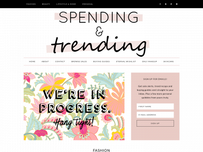 spendingandtrending.com snapshot