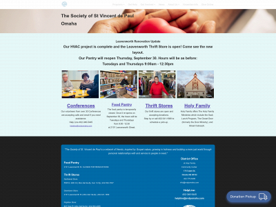 www.svdpomaha.com snapshot