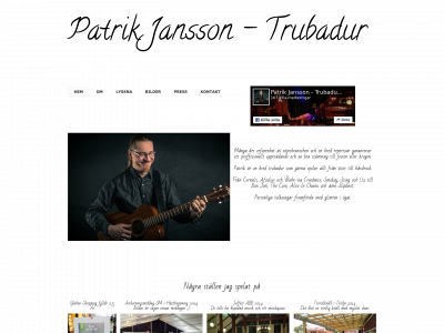 patrikjanssontrubadur.com snapshot