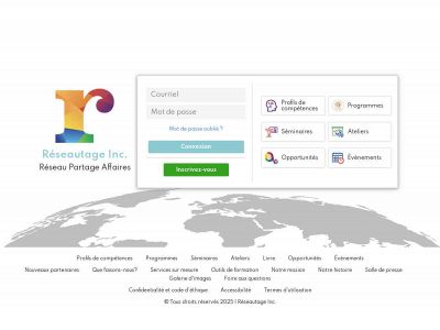 reseautage.com snapshot