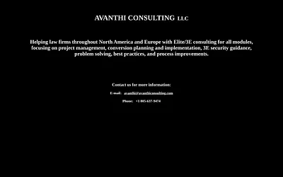 avanthiconsulting.com snapshot