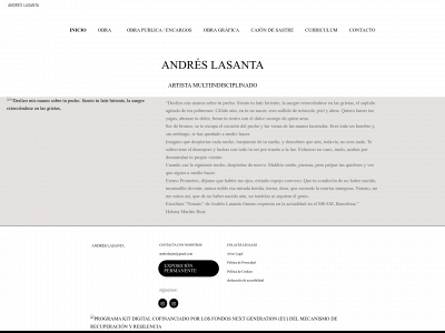 www.andreslasanta.com snapshot
