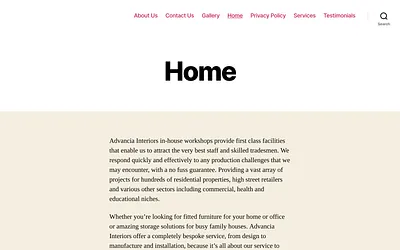 advanciainteriors.co.uk snapshot