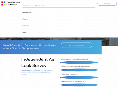 compressedairleaksurvey.co.uk snapshot