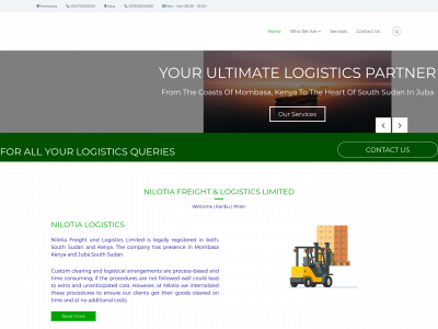 nilotialogistics.com snapshot