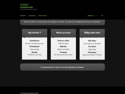youtube-invitationer.dk snapshot