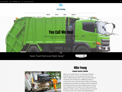 myaahauling.com snapshot