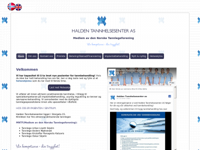 haldentannhelsesenter.no snapshot
