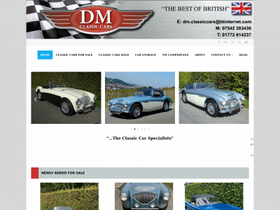 dmclassiccars.co.uk snapshot