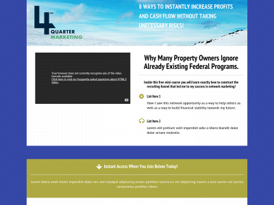 4thquartermarketing.com snapshot