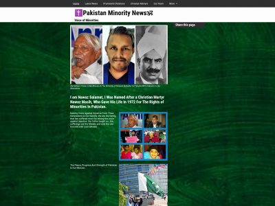 pakistanminoritynews.com snapshot