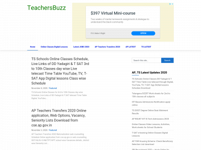 teachersbuzz.in snapshot