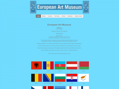 europeanartmuseum.eu snapshot