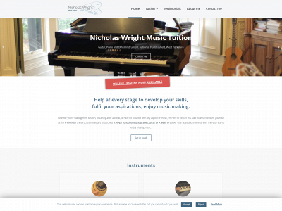 nicholaswrightmusictuition.co.uk snapshot