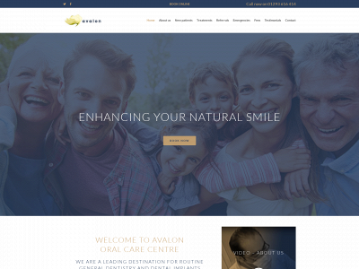 avalon-oral.co.uk snapshot