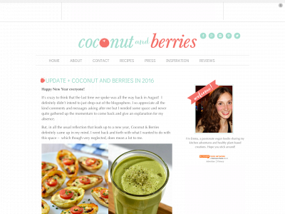 coconutandberries.com snapshot