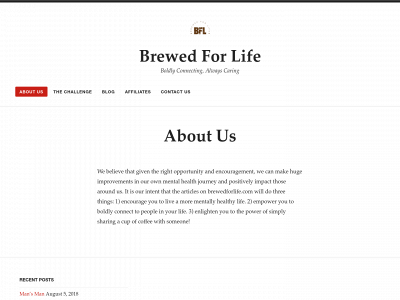 brewedforlife.com snapshot
