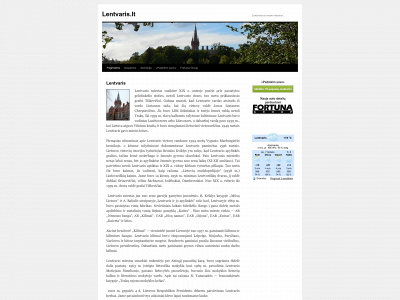 lentvaris.lt snapshot