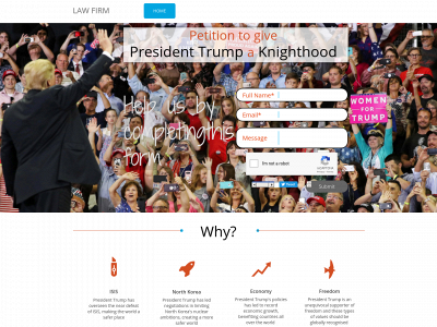sirdonaldtrump.com snapshot