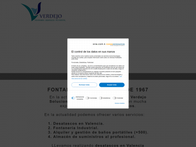 fontaneriaverdejo.com snapshot