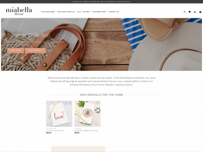 miabelladecor.com snapshot