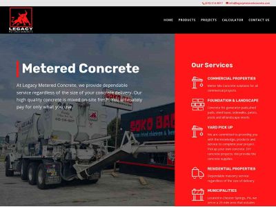 legacymeteredconcrete.com snapshot