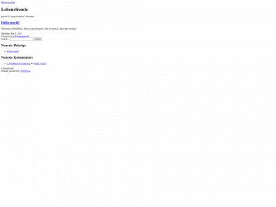 lebensfreude.website snapshot
