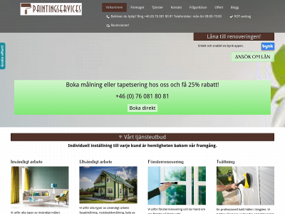 paintingservices.se snapshot