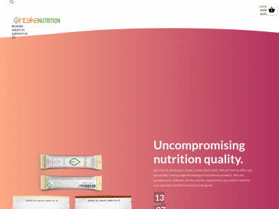 intakenutrition.com snapshot