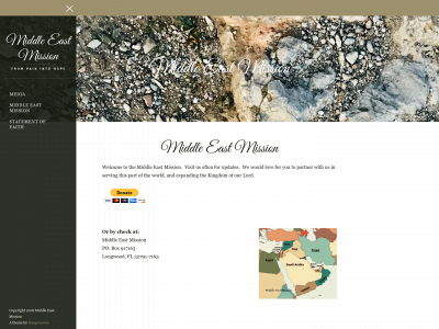 middleeastmission.org snapshot