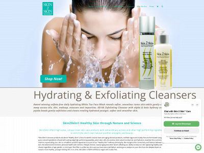 www.skin2skincare.com snapshot