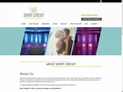 shortcircuitentertainment.com snapshot
