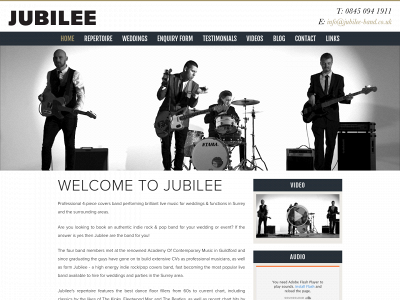 jubilee-band.co.uk snapshot