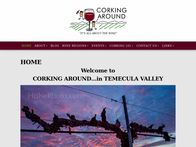 corkingaroundwine.com snapshot
